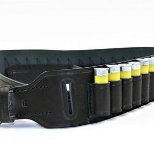 New Genuine M 20 Gauge Leather Shotgun Shell 24 Cartridge Carrier Belt Bandolier